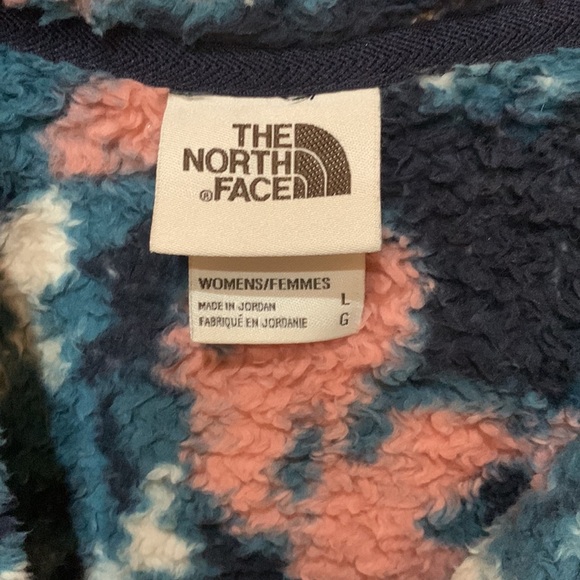 EUC The North Face Colorful Fleece Hooded Jacket - Picture 6 of 9